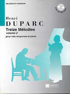 Illustration de 13 Mélodies, voix moyennes avec CD d'accompagnement piano