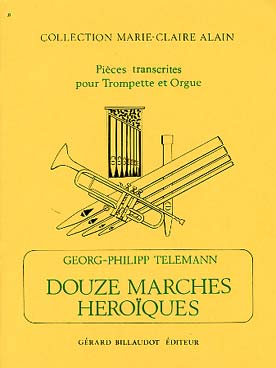 Illustration telemann 12 marches heroiques trp/orgue