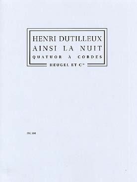 Illustration de Ainsi la nuit pour quatuor