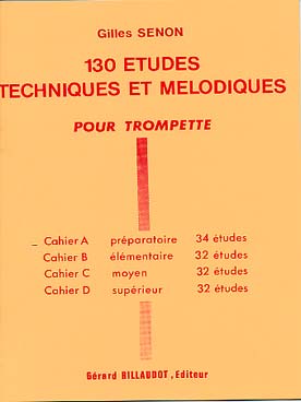 Illustration de 130 Études techniques et mélodiques - Vol. A : 34 études (préparatoire)