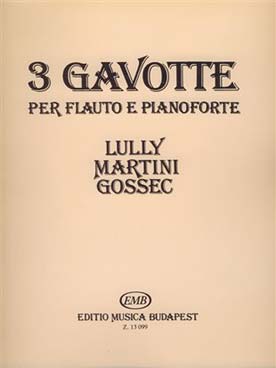 Illustration 3 gavottes (lully/martini/gossec)