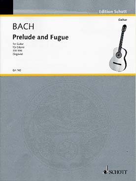 Illustration de Prélude et fugue BWV 998 en ré M (tr. Segovia)