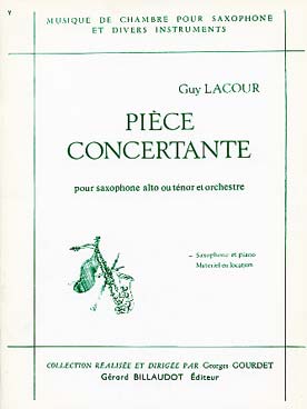 Illustration de Pièce concertante (saxo alto ou ténor)