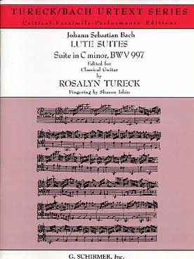 Illustration bach js suite pour luth n° 2 bwv 997