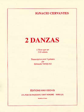 Illustration de 2 Danzas : Tiene que ser - El velorio (tr. E. Vasquez pour 3 guitares)