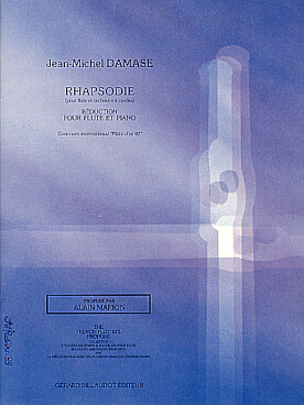Illustration de Rhapsodie pour flûte et orchestre à cordes, réd. flûte et piano