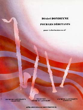Illustration de Pédagogie des ensembles de clarinettes - Vol. 1 : Débutants (4 clar. si b)