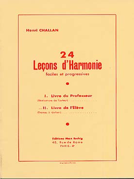 Illustration de 24 Leçons d'harmonie faciles et progressives - 2 : Livre de l'élève