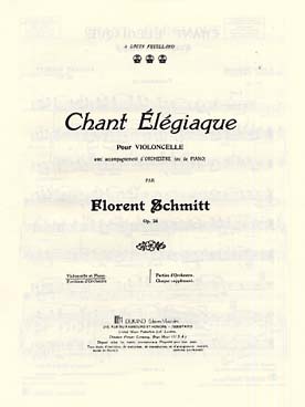 Illustration schmitt chant elegiaque op. 24