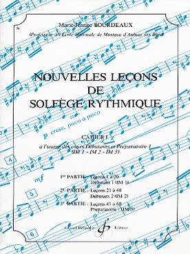 Illustration de Nouvelles leçons de solfège rythmique - Vol. 1 : IM 1, 2 et 3