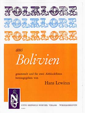 Illustration lewitus folklore bolivien pour 2 altos