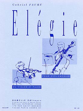 Illustration faure elegie op. 24