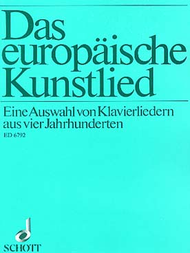 Illustration europaische kunstlied (das)