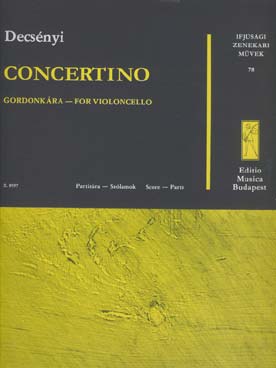 Illustration de Concertino pour violoncelle et orchestre à cordes