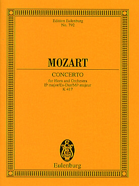 Illustration de Concerto pour cor N° 2 K 417 en mi b M