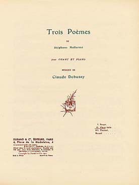 Illustration de 3 Poèmes de Mallarmé - N° 2 : Placet futile