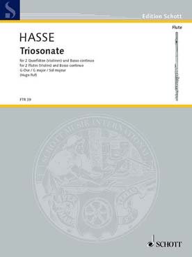 Illustration hasse sonate en trio n° 4 en sol maj