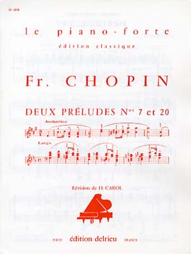 Illustration chopin preludes n° 7 et 20