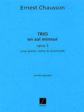 Illustration chausson trio sol min op. 3