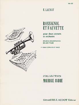 Illustration de Rossignol et fauvette pour 2 cornets et piano