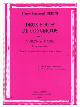Illustration nerini pe solos de concerto n° 1 et 2