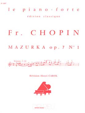 Illustration chopin mazurka op. 7 n° 1