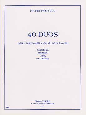 Illustration boegen 40 duos pour 2 instruments a vent