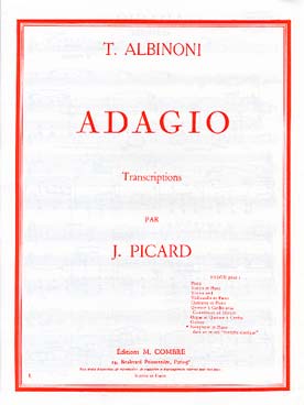 Illustration albinoni/giazotto adagio (tr. picard)