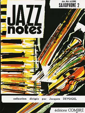 Illustration jazz notes saxophone 2