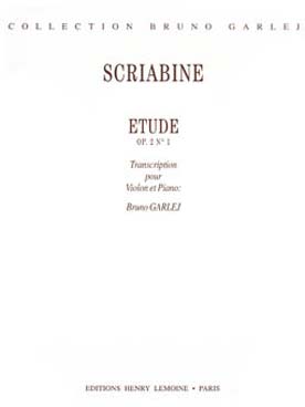 Illustration de Étude op. 2/1 pour piano (tr. B. Garlej)
