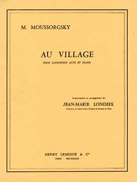 Illustration moussorgsky au village (tr. londeix)