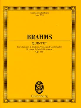 Illustration brahms quintette op. 115 clarin./cordes
