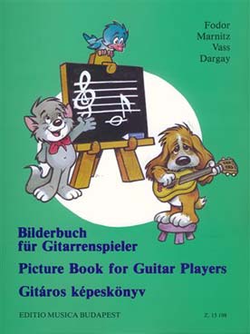 Illustration picture book for guitar players
