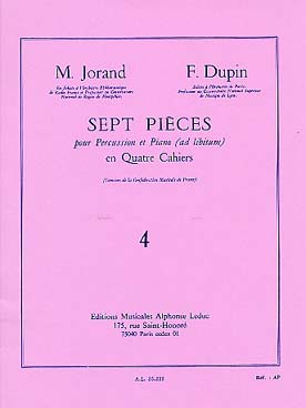 Illustration de 7 Pièces pour percussion et piano - Vol. 4 : Variétés