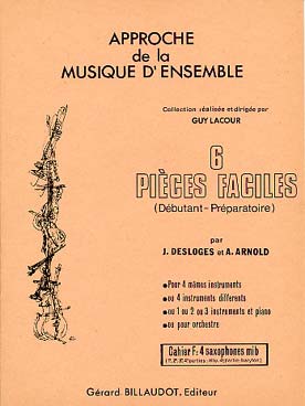 Illustration desloges/arnold 6 pieces faciles vol. f 