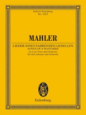 Illustration de Lieder eines fahrenden Gesellen pour voix moyenne et orchestre