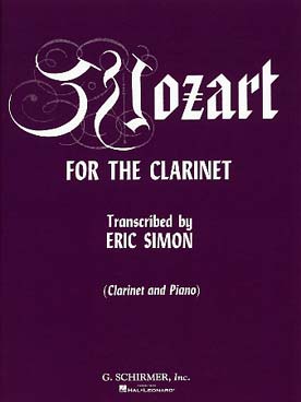 Illustration mozart for the clarinet