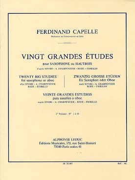 Illustration capelle 20 grandes etudes vol. 1