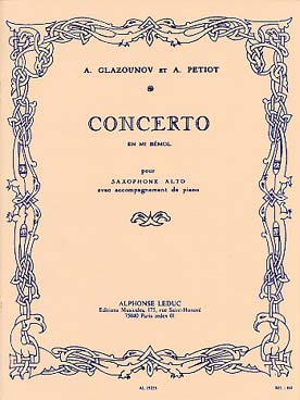 Illustration glazounov concerto en mi b