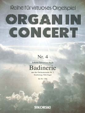 Illustration de Badinerie de la suite pour orchestre N° 2 (tr. Nagel)