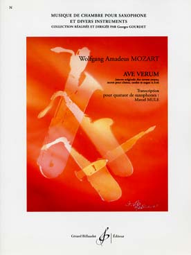 Illustration de Ave verum (tr. Mule pour quatuor de sax) (C + P)
