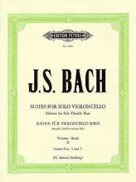 Illustration de Suites pour violoncelle (tr. Sterling) - Vol. 2 : N° 4 et 5 BWV 1010 et 1011