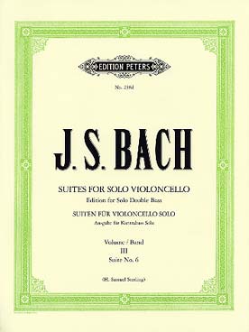 Illustration de Suites pour violoncelle (tr. Sterling) - Vol. 3 : N° 6 BWV 1012
