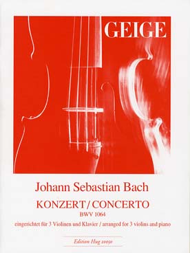 Illustration bach js concerto bwv 1064 3 violons/pno