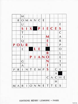 Illustration de 6 Pièces : Cache-cache - Gai printemps - Le moustique - Romance sans paroles - Marionnettes - L'escarpolette