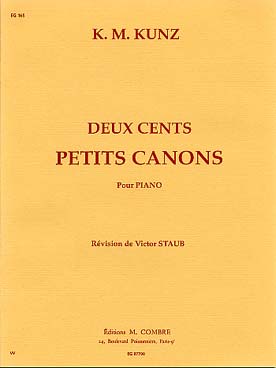 Illustration de 200 Petits Canons à 2 voix op. 14 - éd. Combre