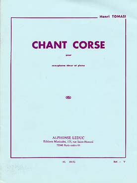 Illustration tomasi chant corse (saxo tenor)