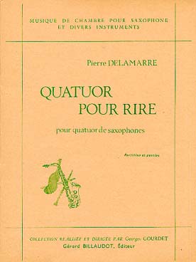 Illustration de Quatuor pour rire, pour quatuor de saxophones (C + P)