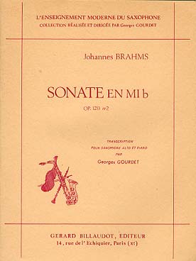 Illustration brahms sonate op. 120 n° 2 mi b maj saxo