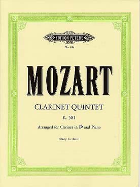 Illustration mozart quintette k 581 clar. si b/piano